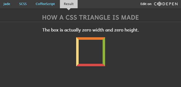 Tìm hiểu về CSS Triangle bằng hoạt hình - Animation of How CSS Triangles Work